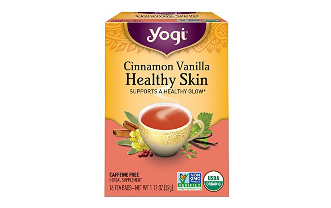 Yogi Cinnamon Vanilla Healthy Skin Tea   Box  16 pcs